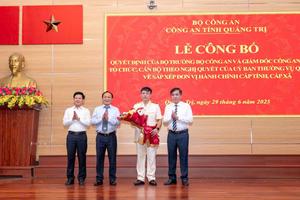 Thiếu tướng Nguyễn Thanh Liêm làm Giám đốc công an tỉnh Quảng Trị