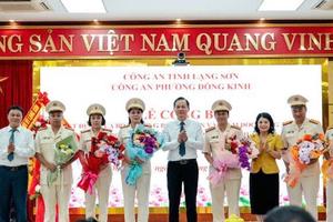 Công bố quyết định thành lập Công an cấp xã trên địa bàn tỉnh Lạng Sơn