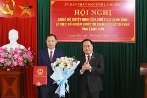 Lạng Sơn bổ nhiệm nhiều lãnh đạo các sở và Chánh văn phòng