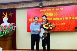 Ông Lê Xuân Chương giữ chức Chánh Văn phòng Đảng ủy Thanh tra Chính phủ