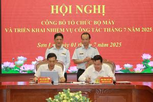 Thanh tra tỉnh Sơn La công bố tổ chức bộ máy theo mô hình thanh tra 2 cấp