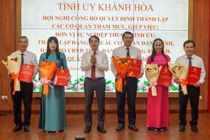 Tỉnh ủy Khánh Hòa chỉ định nhân sự nhiều vị trí chủ chốt