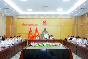 Nghệ An: Tiếp thu kiến nghị của doanh nghiệp để xử lý không làm ảnh hưởng đến môi trường đầu tư