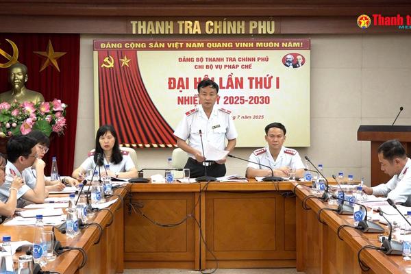 Đại hội Chi bộ Vụ Pháp chế nhiệm kỳ 2025-2030: Phấn đấu xây dựng Chi bộ trong sạch, vững mạnh