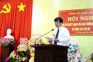 Tiến sĩ Bùi Hồng Quý làm Giám đốc Sở Tư pháp tỉnh Đắk Lắk