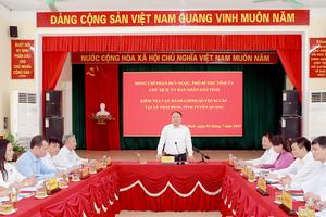 Tuyên Quang: Phải thay đổi trạng thái, tư duy làm việc từ hành chính sang phục vụ Nhân dân, gần dân, sát dân