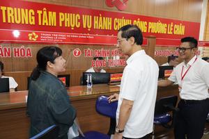 Lãnh đạo Hải Phòng kiểm tra cơ sở hạ tầng trong giải quyết các thủ tục hành chính