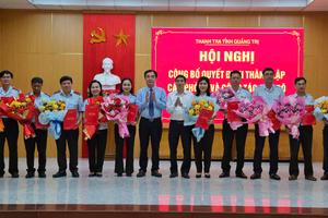 Thanh tra tỉnh Quảng Trị công bố quyết định thành lập các phòng và công tác nhân sự