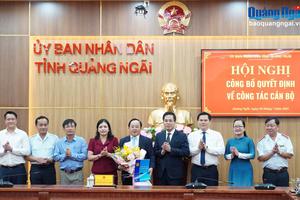 Ông Nguyễn Văn Điệu được bổ nhiệm giữ chức vụ Chánh Thanh tra tỉnh Quảng Ngãi