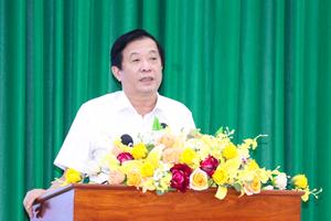 Vĩnh Long: Phó Trưởng Ban Nội chính Trung ương tiếp xúc cử tri tại xã Cái Nhum