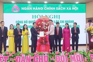Công bố Quyết định thành lập Ngân hàng Chính sách xã hội Chi nhánh TP. Đà Nẵng mới