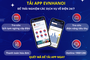 Tiết kiệm điện bằng App EVNHANOI