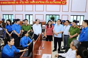 Ninh Bình: 2.600 đoàn viên thanh niên tình nguyện hỗ trợ vận hành mô hình chính quyền mới