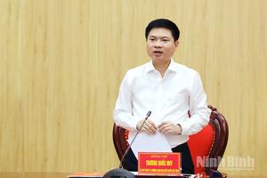 Phiên họp đầu tiên của Ban Chấp hành Đảng bộ tỉnh Ninh Bình sau hợp nhất 3 tỉnh