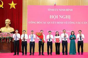 Công bố các quyết định của Ban Thường vụ Tỉnh ủy Ninh Bình về công tác cán bộ