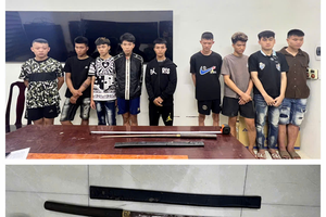 Thanh Hóa: Tạm giữ 10 đối tượng về hành vi gây rối trật tự công cộng