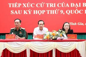 Thanh Hóa: Bộ trưởng Bộ Dân tộc và Tôn giáo cùng đoàn đại biểu tiếp xúc cử tri tại phường Tĩnh Gia