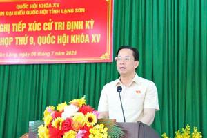 Đoàn ĐBQH tỉnh Lạng Sơn tiếp xúc cử tri ghi nhận nhiều kiến nghị