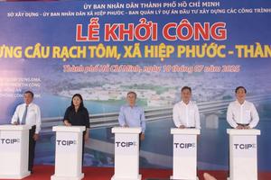 TP Hồ Chí Minh: Khởi công cầu Rạch Tôm với tổng kinh phí gần 500 tỷ đồng