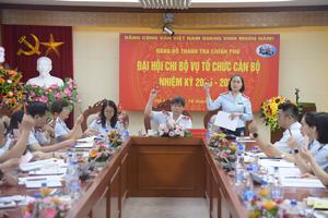 Chi bộ Vụ Tổ chức Cán bộ: Phấn đấu 100% đảng viên đủ tư cách hoàn thành tốt nhiệm vụ