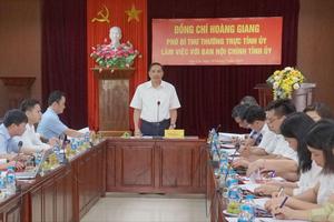 Lào Cai: Ngành Nội chính cần phối hợp chặt chẽ với báo chí để nâng cao hiệu quả công tác truyền thông