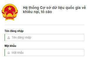 Thanh tra, khiếu nại, tố cáo, chống tham nhũng thuộc danh mục dữ liệu quan trọng