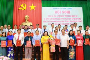 Thành lập Đảng bộ UBND tỉnh Vĩnh Long với 55 tổ chức Đảng trực