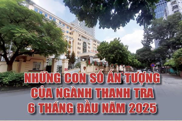 Những con số ấn tượng 6 tháng đầu năm 2025 của Ngành Thanh tra