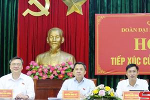 Sơn La: Phó Trưởng Ban Nội chính Trung ương Nguyễn Hữu Đông tiếp xúc cử tri phường Thảo Nguyên