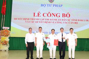 Ông Vũ Tuấn Anh giữ chức Trưởng Thi hành án Dân sự Đắk Lắk
