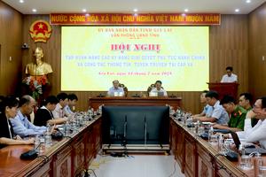 Gia Lai: Tập huấn nâng cao hiệu quả giải quyết thủ tục hành chính cấp xã