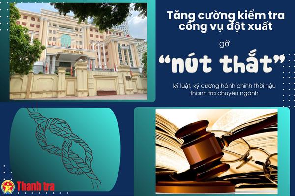 Tăng cường kiểm tra công vụ đột xuất: Gỡ “nút thắt” kỷ luật, kỷ cương hành chính thời hậu thanh tra chuyên ngành