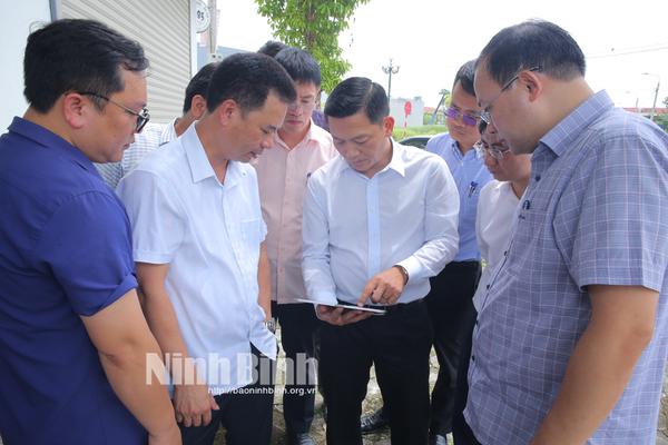 Ninh Bình: Kiểm tra công tác giải phóng mặt bằng Dự án đường sắt tốc độ cao Bắc – Nam