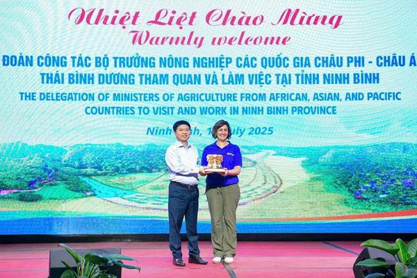 Đoàn công tác của Tổ chức Lương thực và Nông nghiệp Liên hợp quốc thăm, làm việc tại Ninh Bình