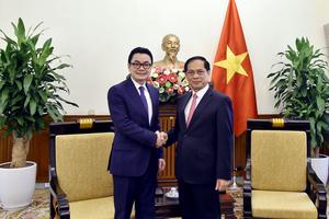 Phó Thủ tướng Bùi Thanh Sơn tiếp Quốc vụ khanh Bộ Ngoại giao Campuchia