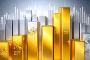 Vàng thế giới tiếp tục đà giảm, vàng miếng SJC trong nước đang cao hơn