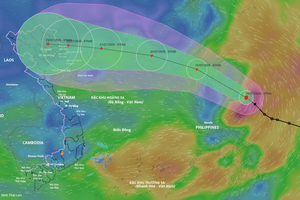 Bão Wipha có thể mạnh lên cấp 12, giật cấp 15 trên Biển Đông