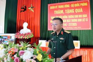 Ninh Bình: Thượng tướng Lê Quang Minh thăm, tặng quà Trung tâm Điều dưỡng thương binh Nho Quan