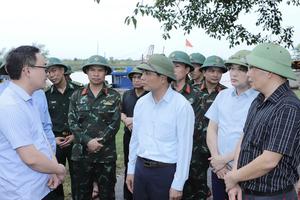 Thanh Hoá: Bí thư Tỉnh uỷ kiểm tra công tác ứng phó với bão số 3