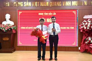 Công bố quyết định tiếp nhận và bổ nhiệm Chánh Thanh tra tỉnh Đắk Lắk