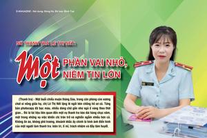 Nữ Thanh tra Lê Thị Nết: Một phần vai nhỏ, một niềm tin lớn