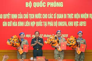 Gìn giữ hòa bình: Việt Nam tiếp tục khẳng định trách nhiệm quốc tế