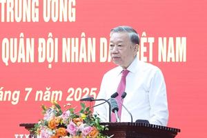 Tổng Bí thư Tô Lâm, Bí thư Quân ủy Trung ương thăm, làm việc với Tổng cục Chính trị Quân đội Nhân dân Việt Nam