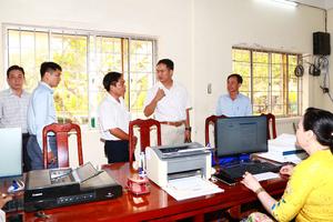 Vĩnh Long: Kiểm tra triển khai chính quyền số tại xã Càng Long
