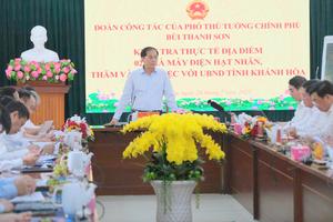 Phó Thủ tướng Bùi Thanh Sơn: Không để chậm trễ trong triển khai Dự án điện hạt nhân