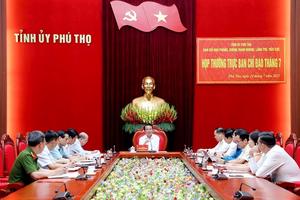 Thường trực Ban Chỉ đạo phòng, chống tham nhũng, lãng phí, tiêu cực tỉnh Phú Thọ họp phiên đầu tiên sau sáp nhập tỉnh