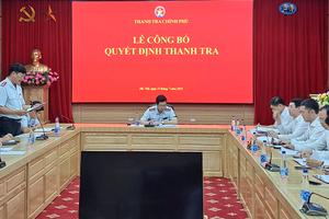 Thanh tra dự án có khó khăn, vướng mắc tại Ninh Bình