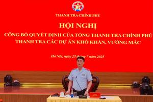 Công bố quyết định thanh tra các dự án có khó khăn, vướng mắc tại Bộ Xây dựng