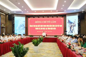 Tổng Bí thư Tô Lâm đề nghị Điện Biên tập trung thực hiện 6 định hướng lớn để phát triển