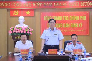 Phó Tổng Thanh tra Chính phủ Dương Quốc Huy tiếp công dân định kỳ tháng 7 tại Phú Thọ
